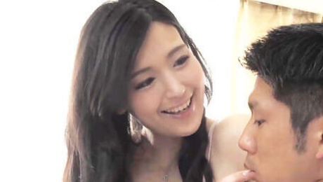 Sensual pussy fuck with small-breasted Japanese teen